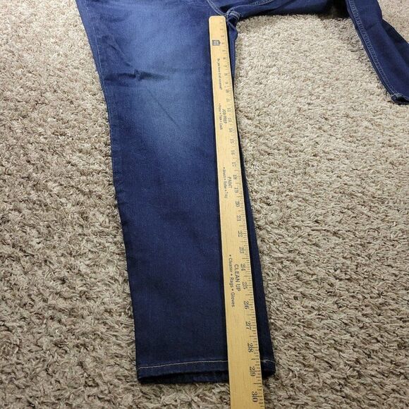 Lee Jeans Womens 18W Skinny Leg Dark Wash Stretch Denim Tags - Picture 5 of 8